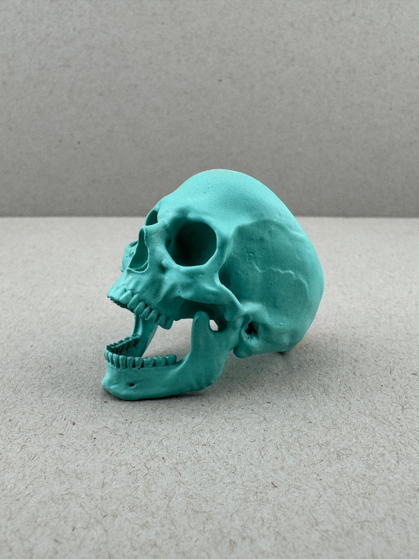 Sz11 Tiffany Blue Ceramic on Brass SIA OpenJaw Ring