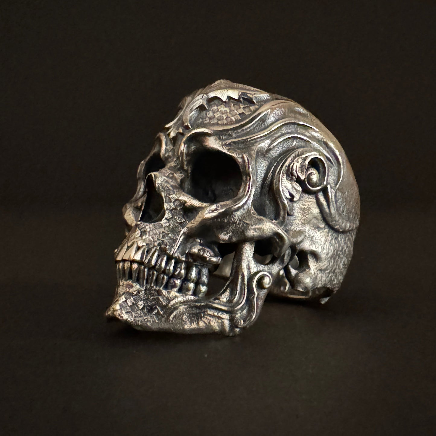 Size 10 Sentinel Skull Ring On Hand