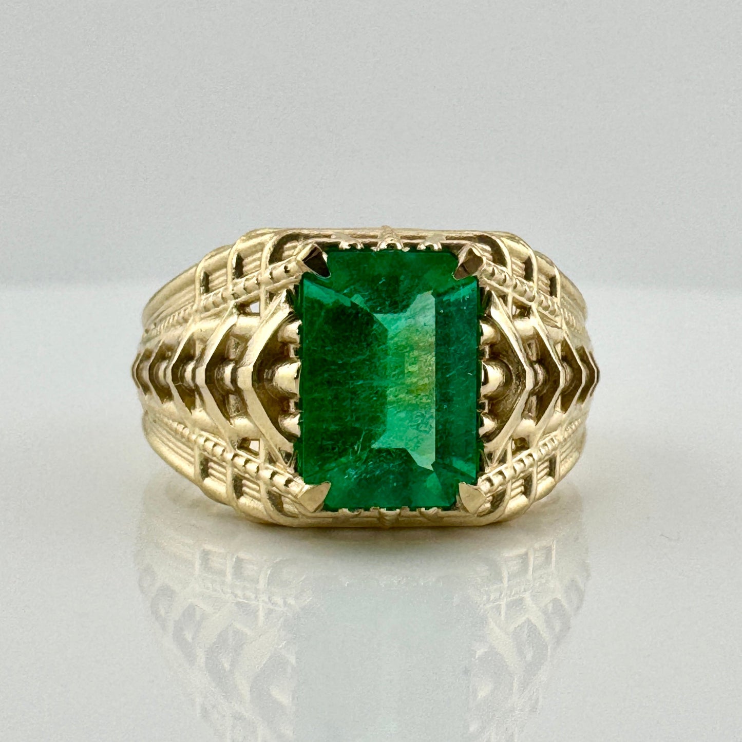 Emerald Statement Ring