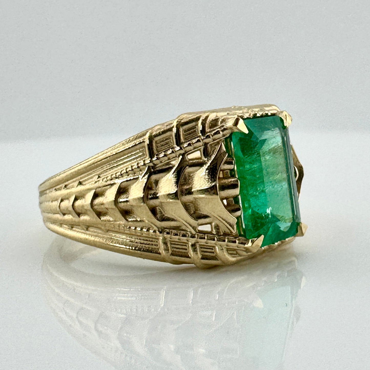 Emerald Statement Ring