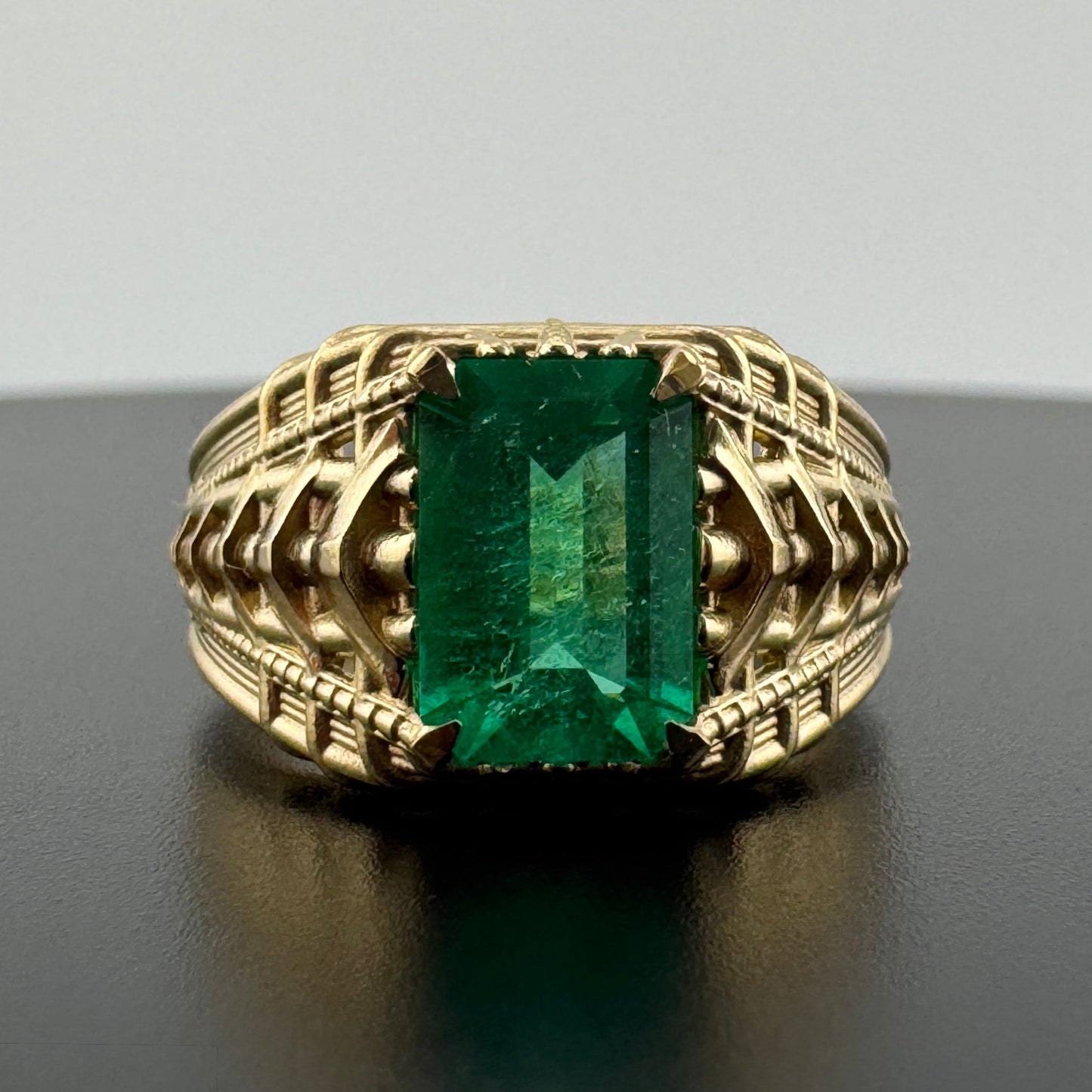 Emerald Statement Ring