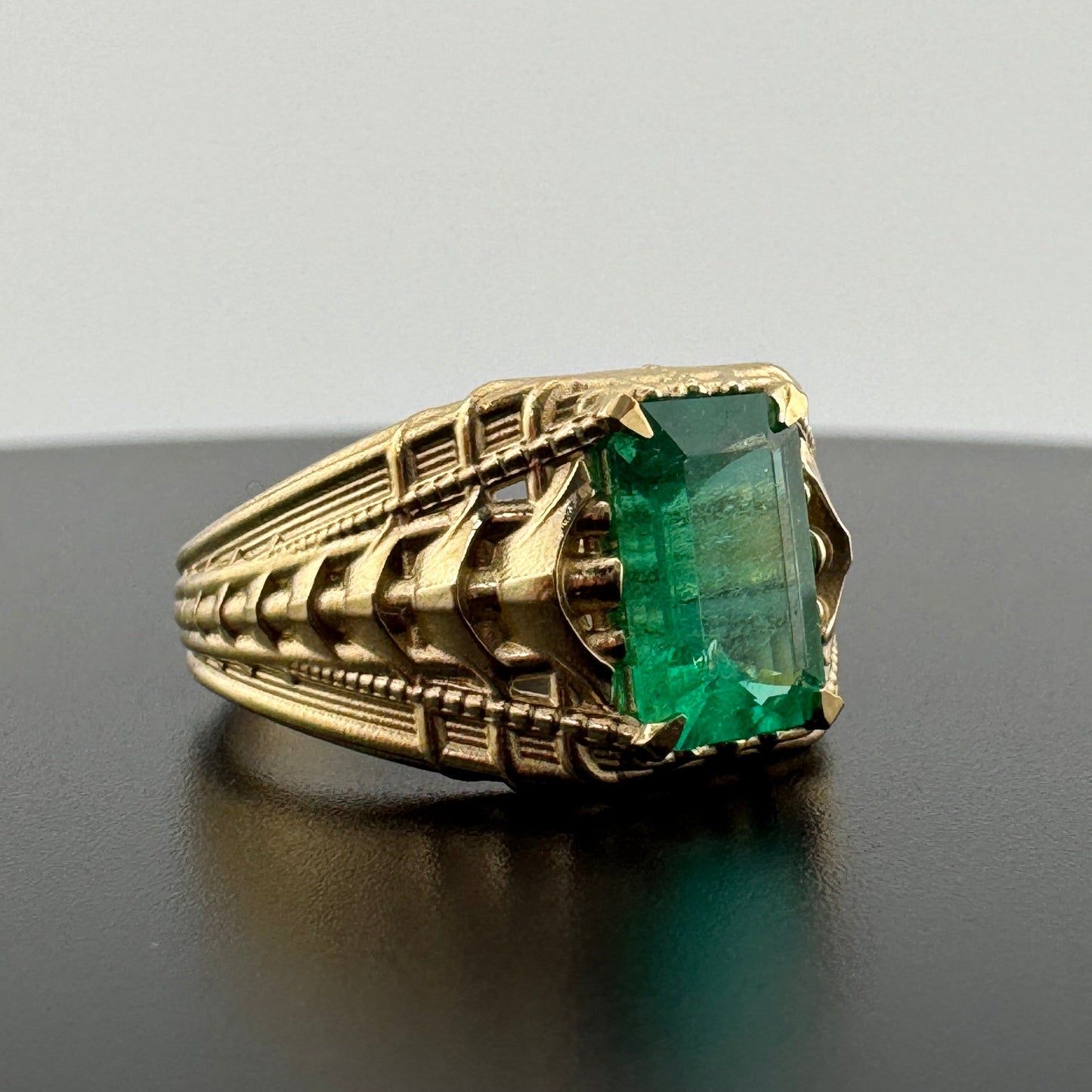 Emerald Statement Ring