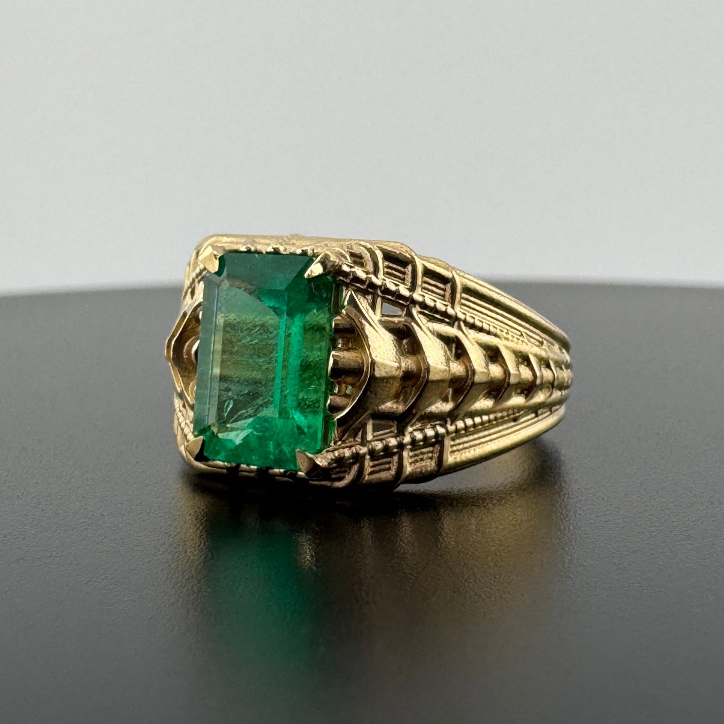 Emerald Statement Ring