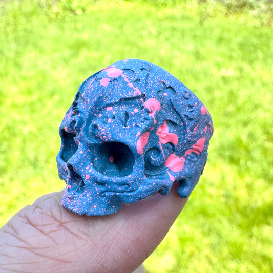 Cotton Candy Baroque Skull