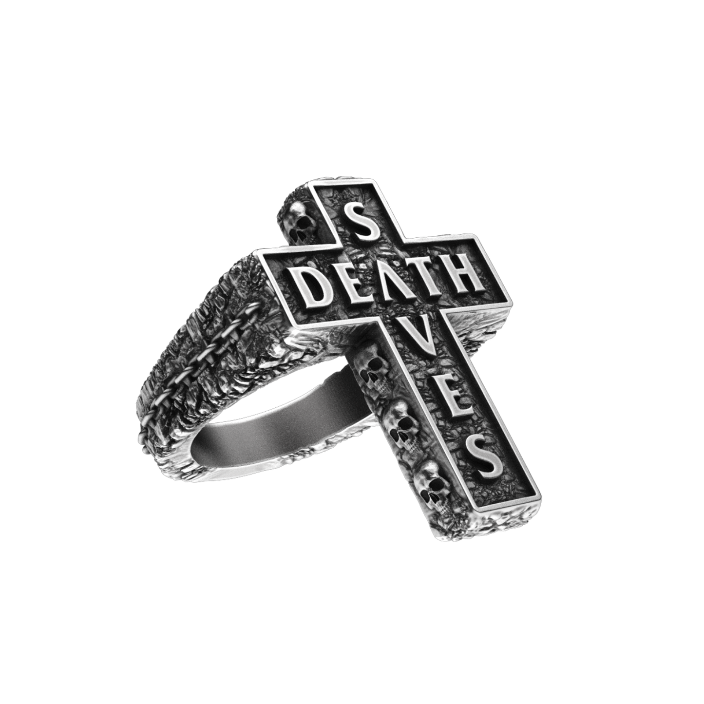 Death Cross Ring | Silver