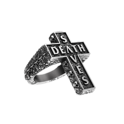Death Cross Ring | Silver