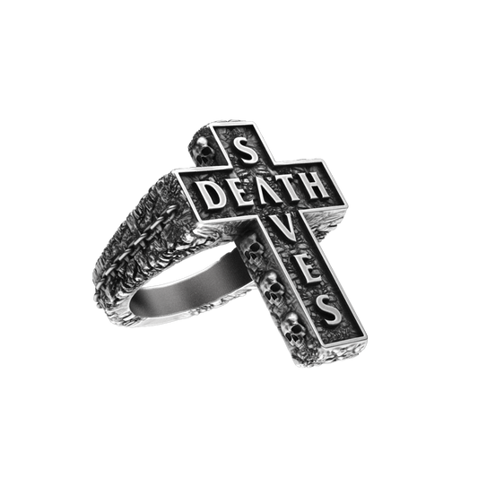 Death Cross Ring | Silver