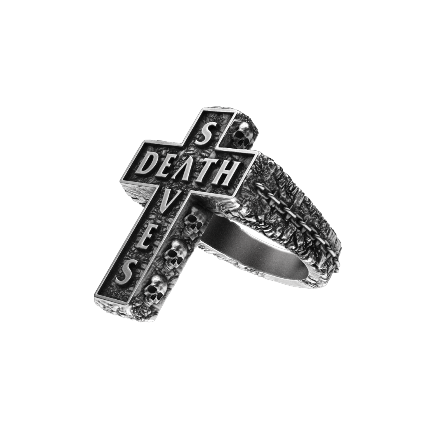 Death Cross Ring | Silver