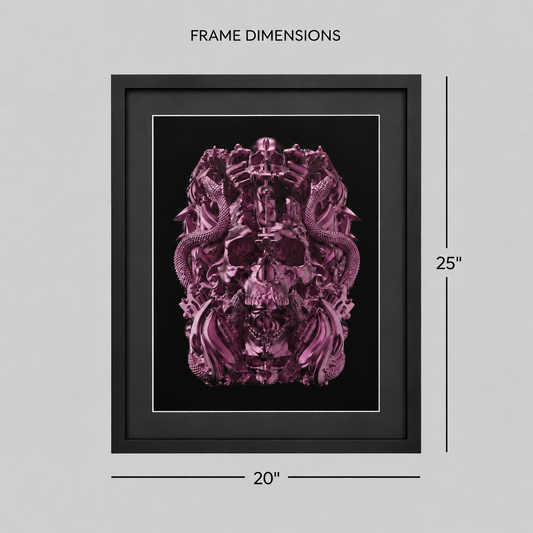 Fuchsia Tattoo Totem | Signed & Framed Edition of 40