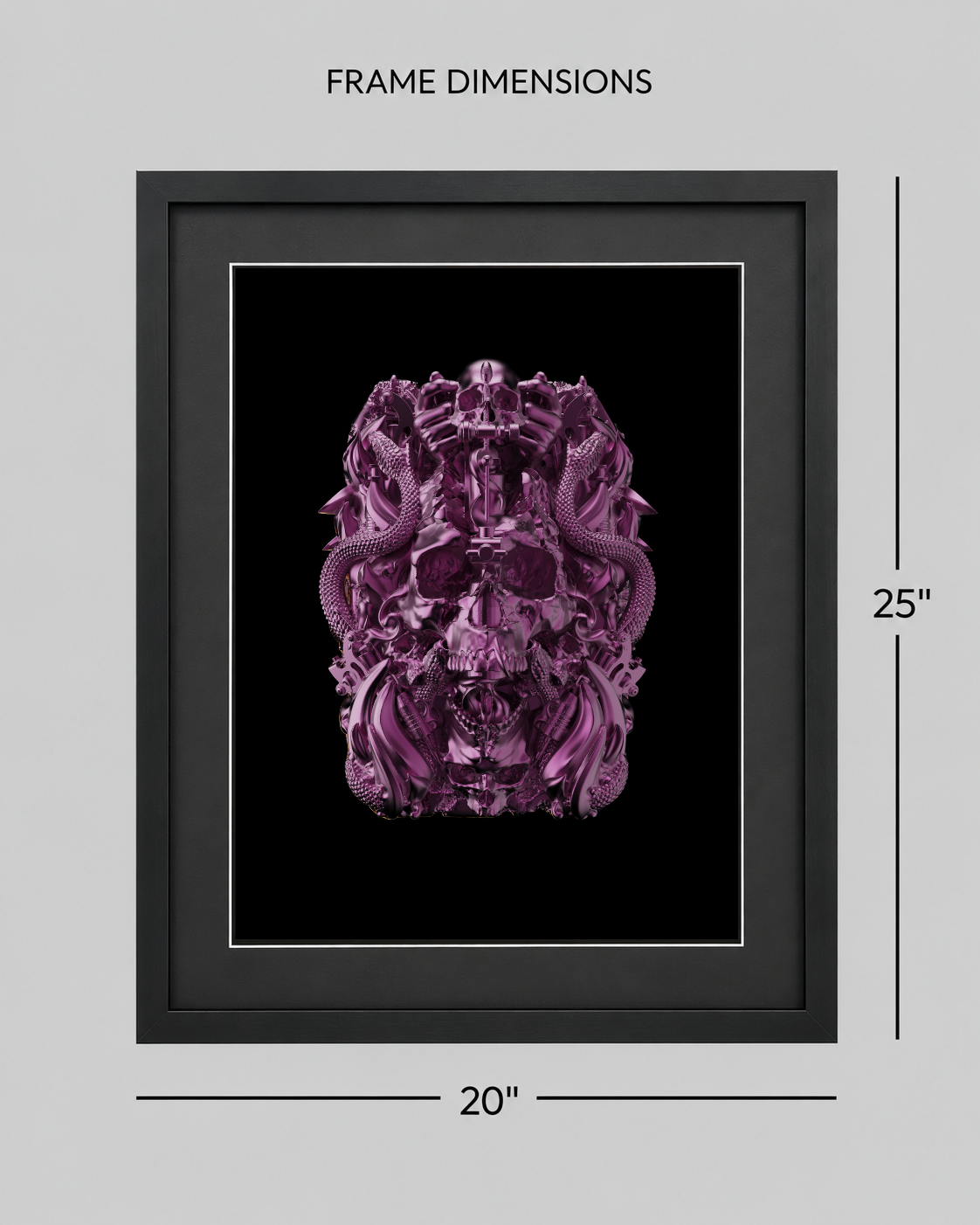 Fuchsia Tattoo Totem — Framed Edition of 40