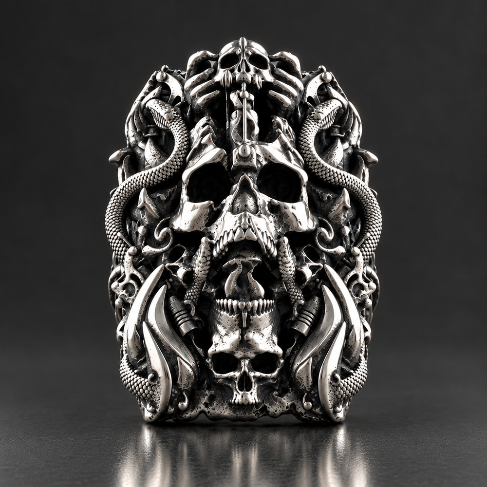 Tattoo Totem Sterling Silver