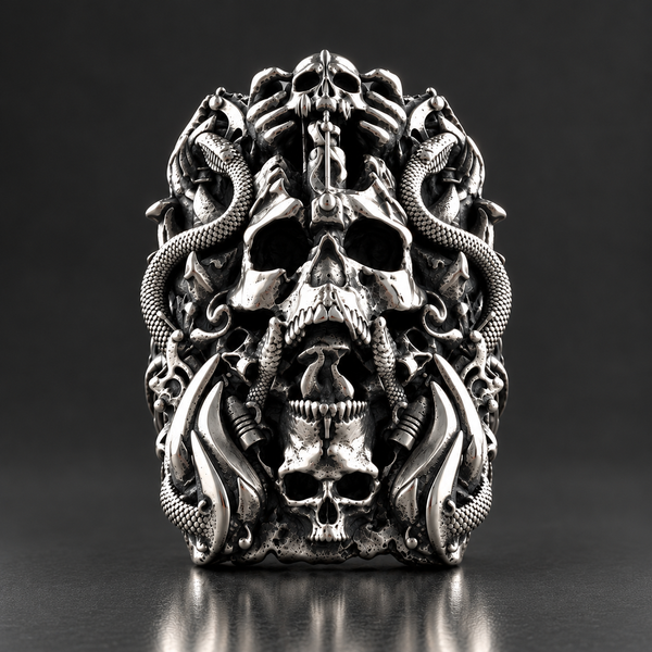 Tattoo Totem Sterling Silver