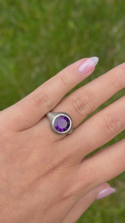 Serpentine Gem Signet Ring In Stock
