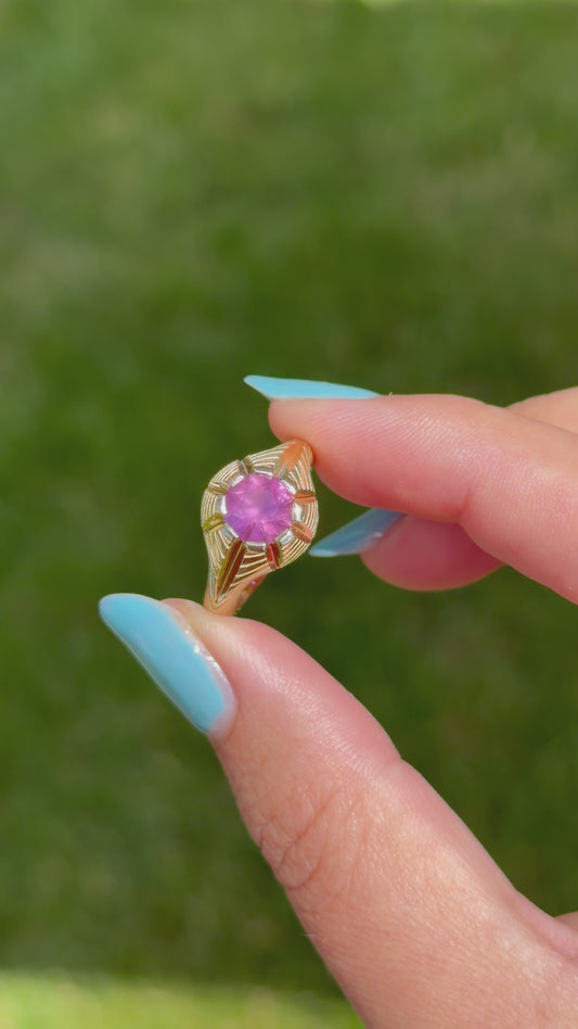 Starburst Sapphire Ring