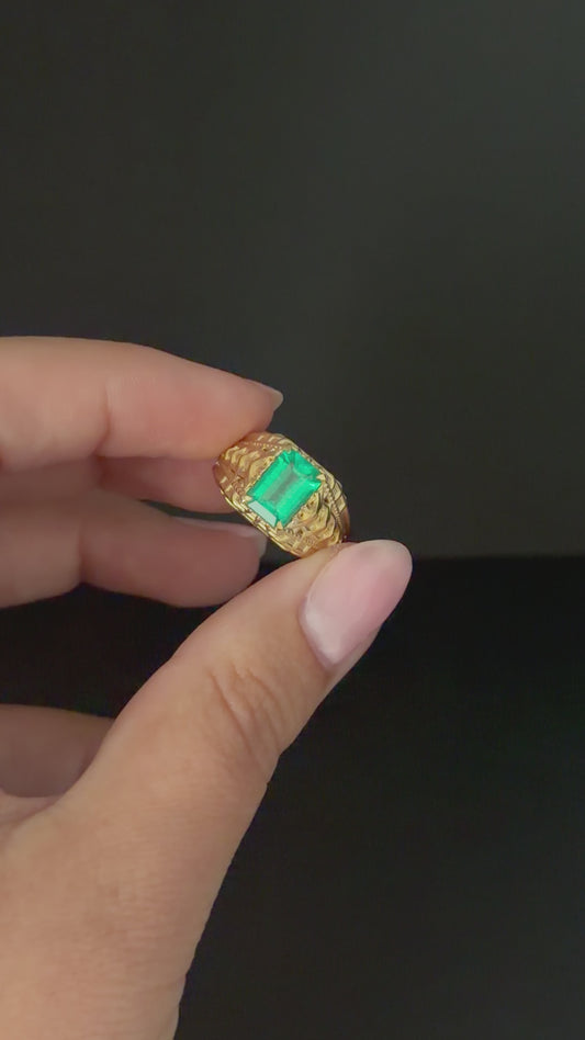 Emerald Statement Ring