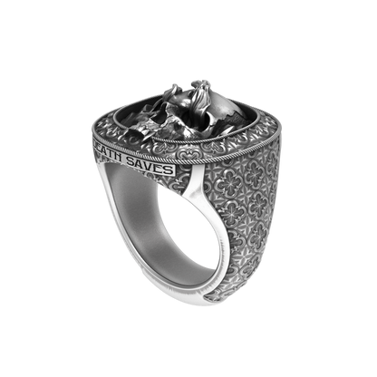 Smoking Skull Signet Ring