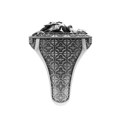 Smoking Skull Signet Ring