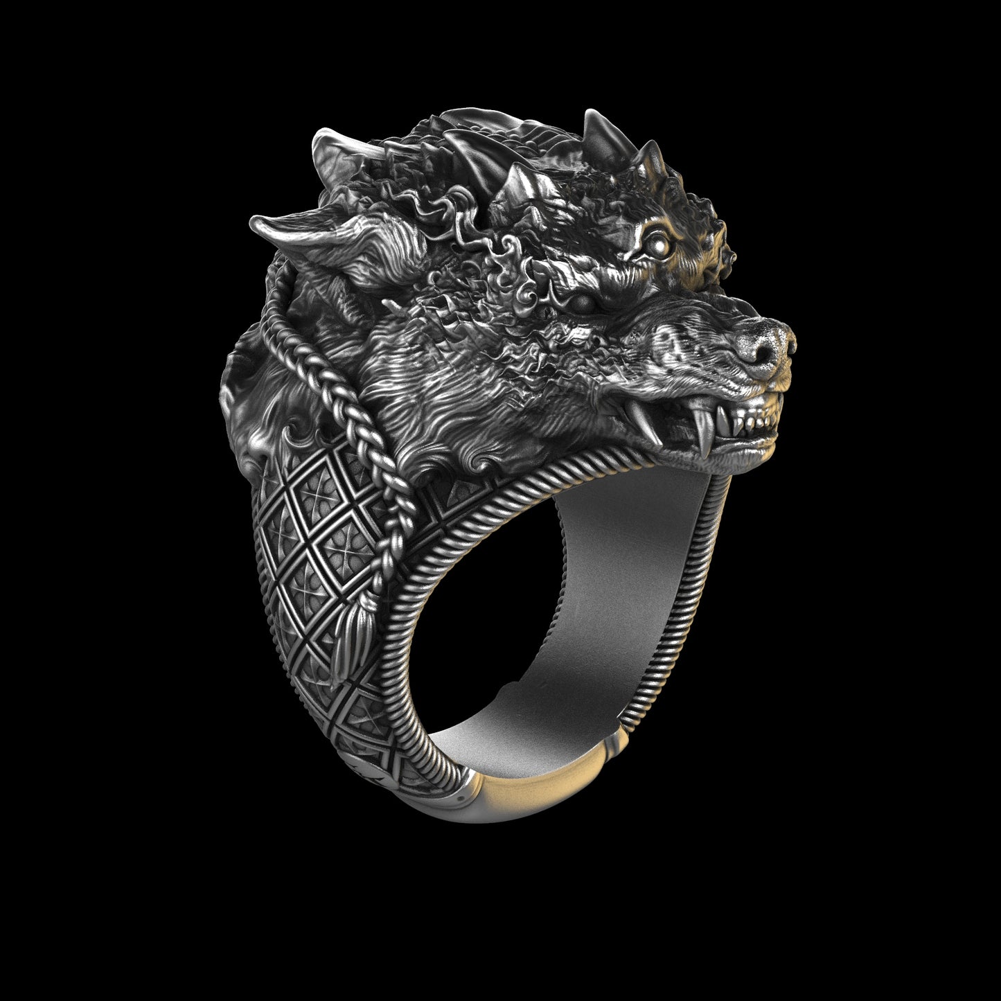 Wolf Shaman Mega Sterling Silver