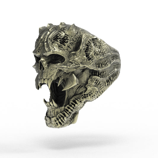 Brass Banshee Omen Ring