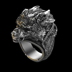 Wolf Shaman Mega Sterling Silver