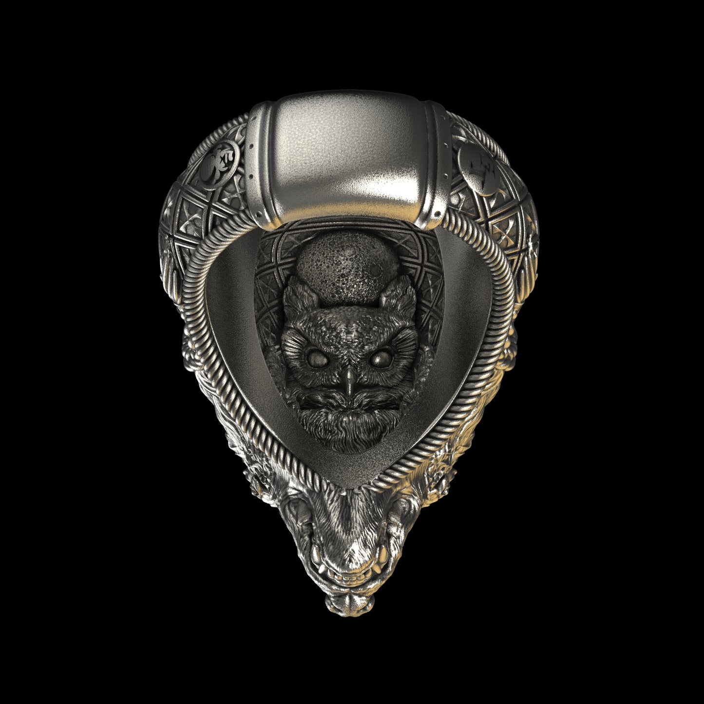 Wolf Shaman Mega Sterling Silver