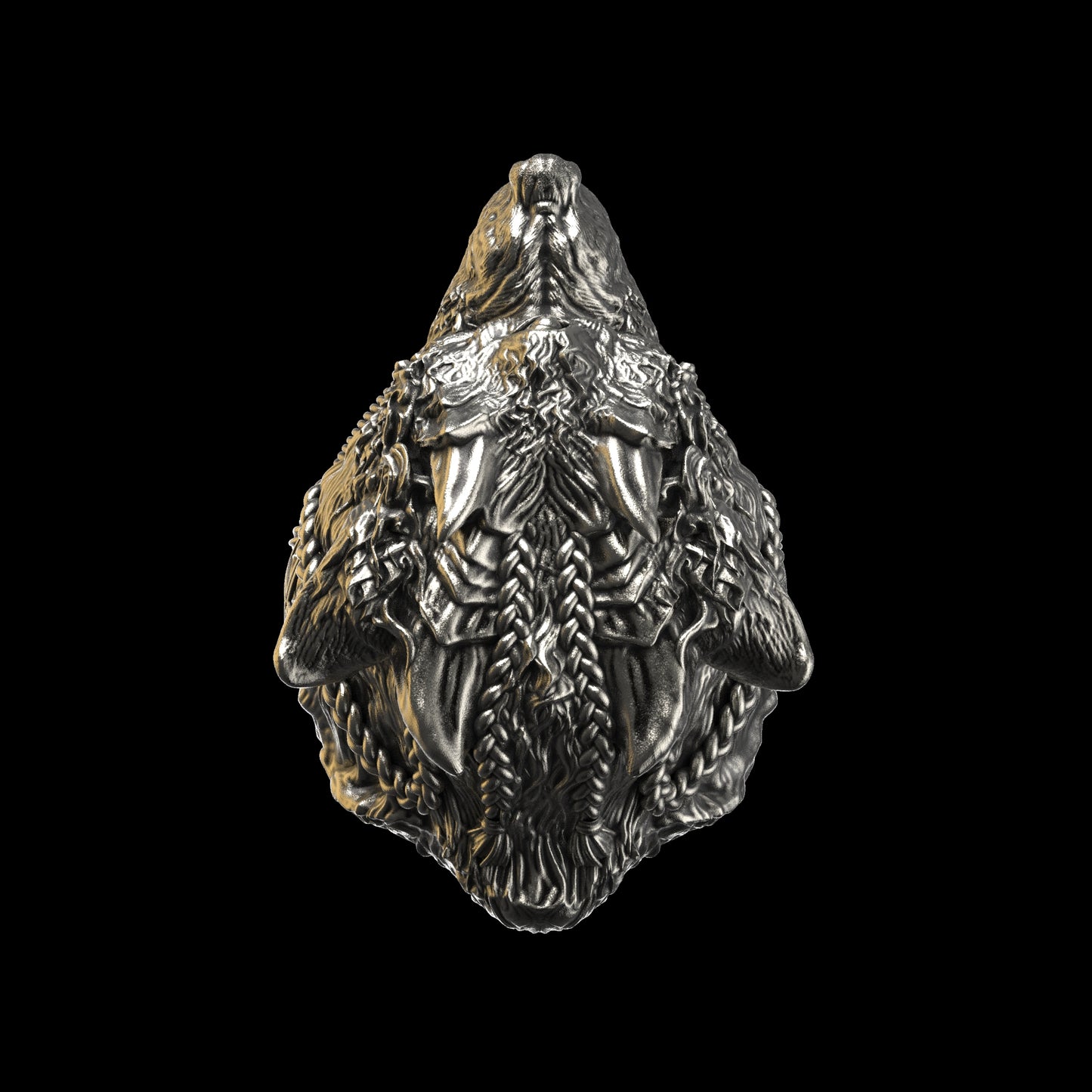 Wolf Shaman Mega Sterling Silver