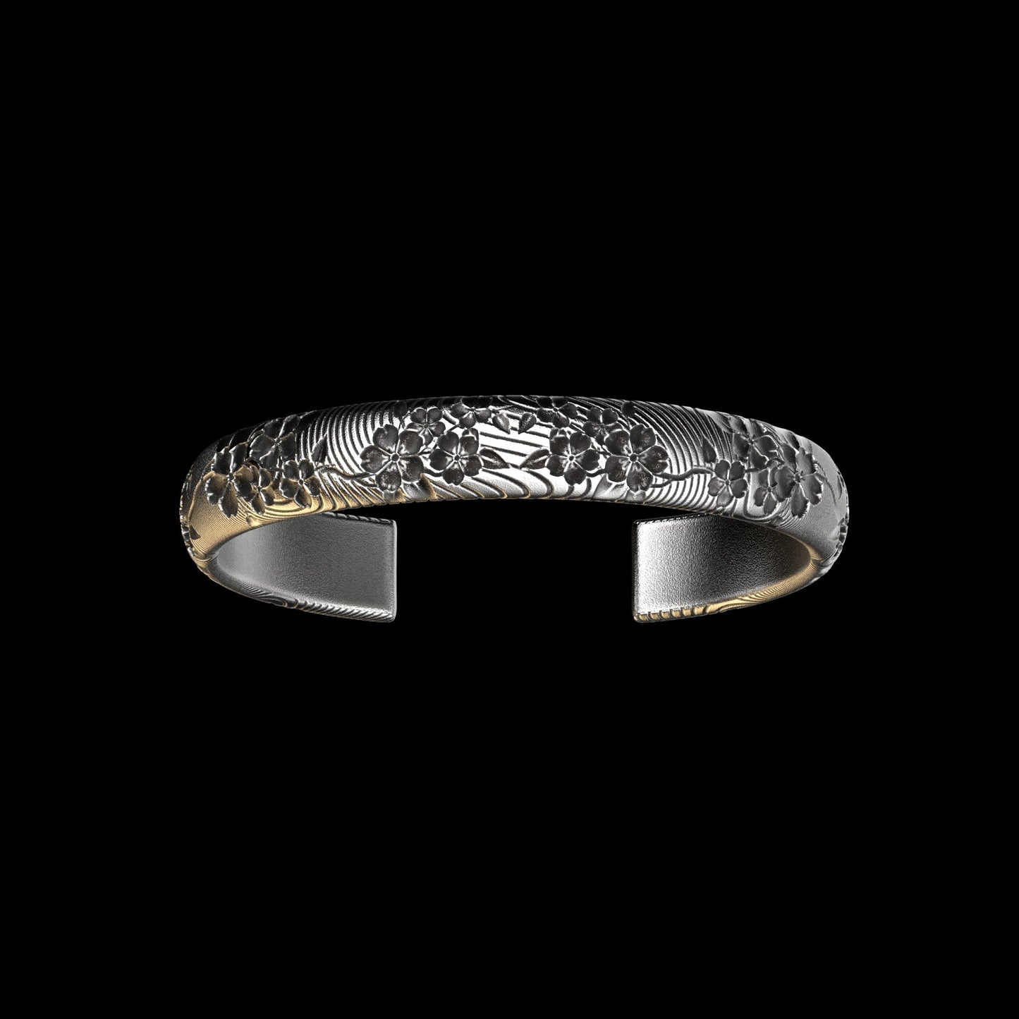 Cherry Blossom Cuff Sterling