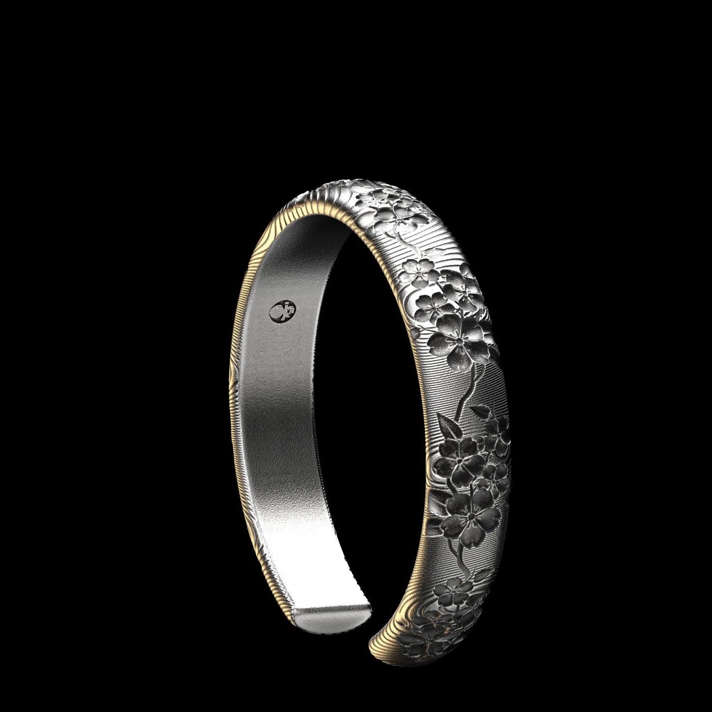 Cherry Blossom Cuff Sterling