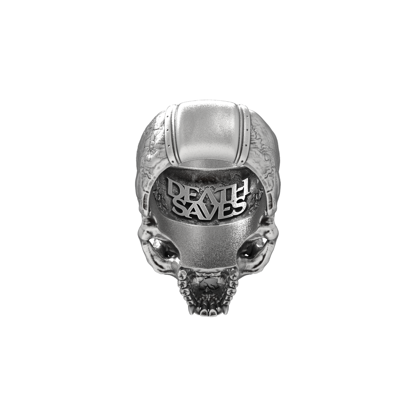 Smoking Skull Ring | Silver