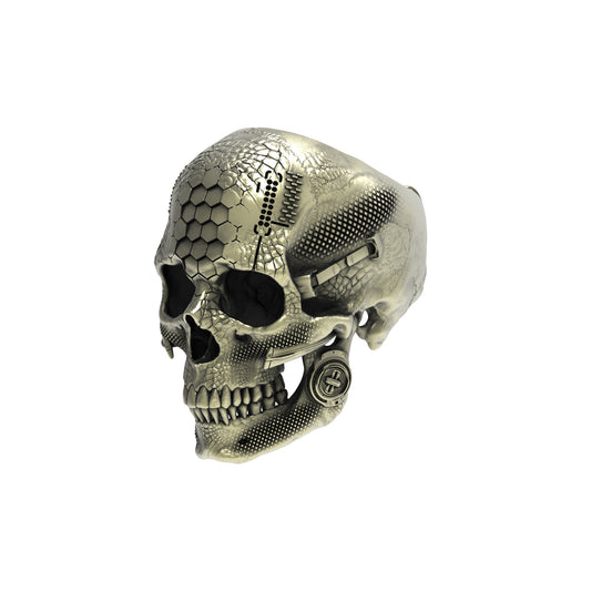 Anillo TechSkull.1 de bronce