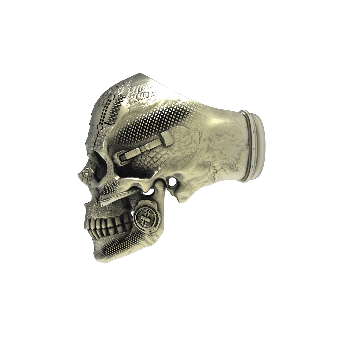 Anillo TechSkull.1 de bronce