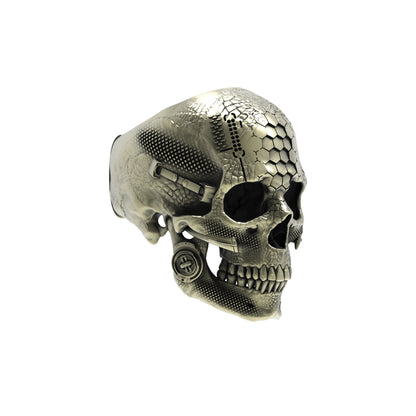 Brass TechSkull.1 Ring
