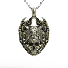 Load image into Gallery viewer, Brass TigerSkull Pendant