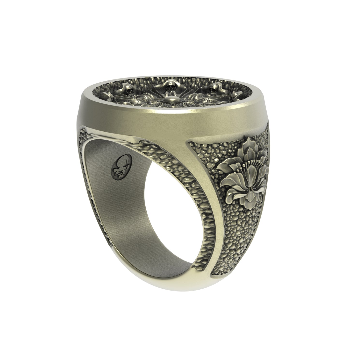 Sello ornamental de bronce