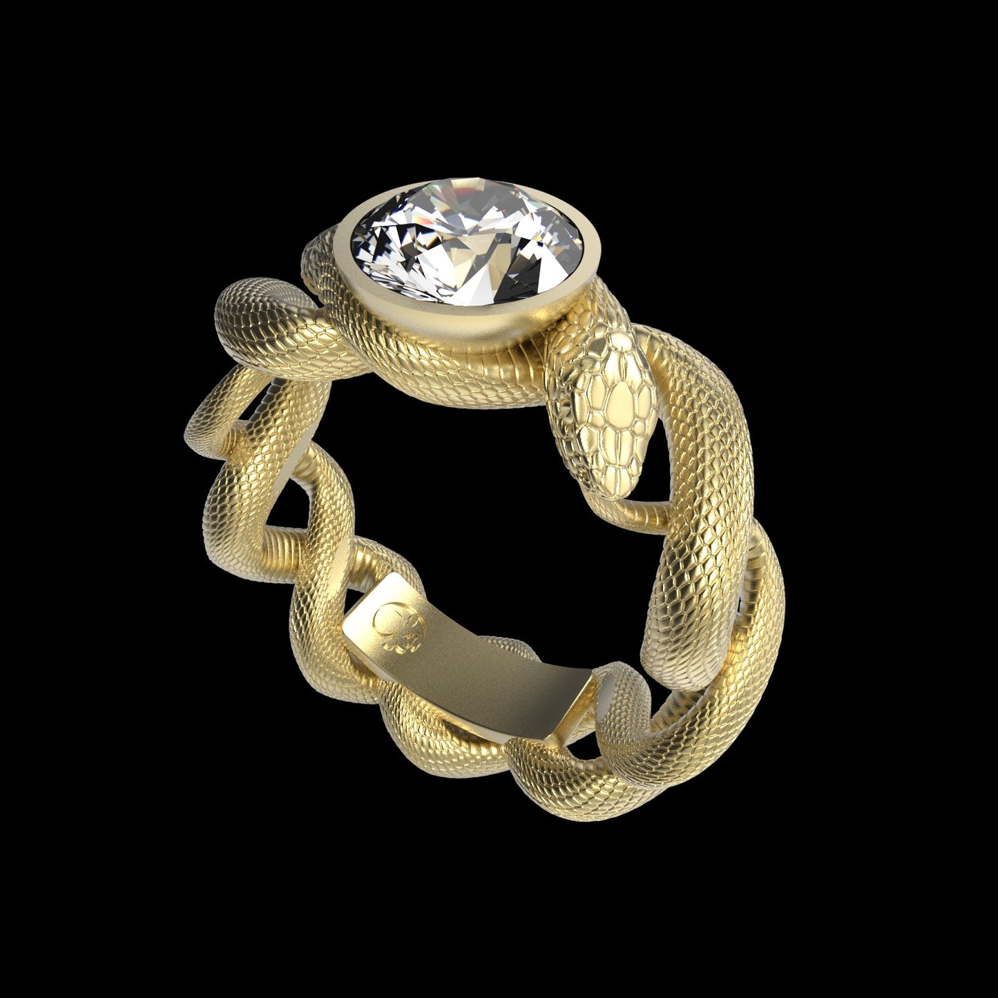 Ouroboros Diamond Ring