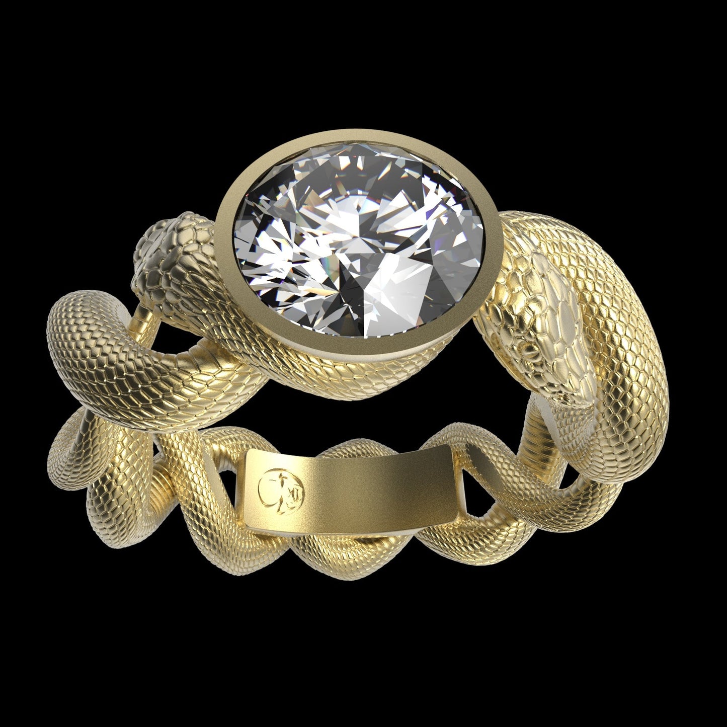Ouroboros Diamond Ring