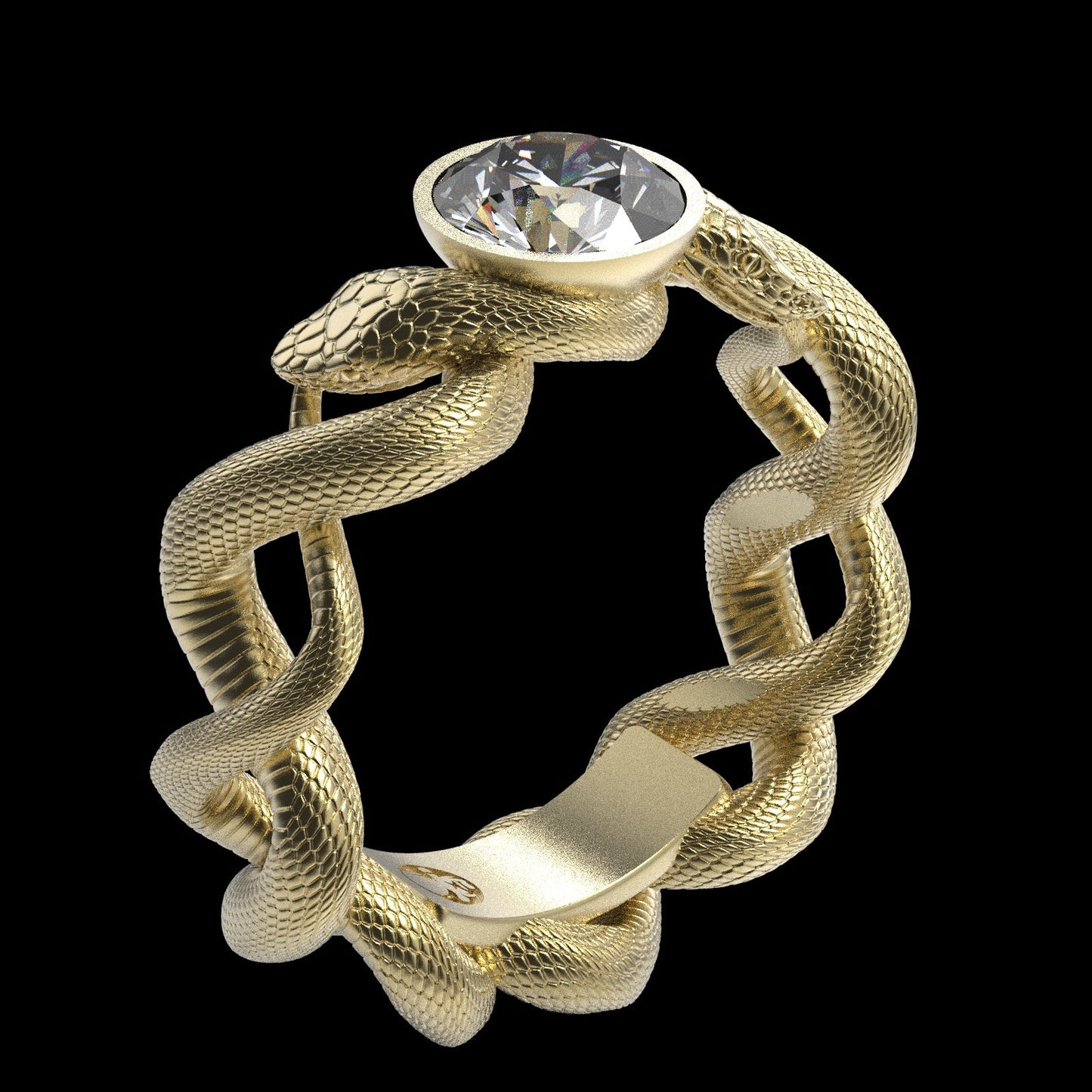 Ouroboros Diamond Ring