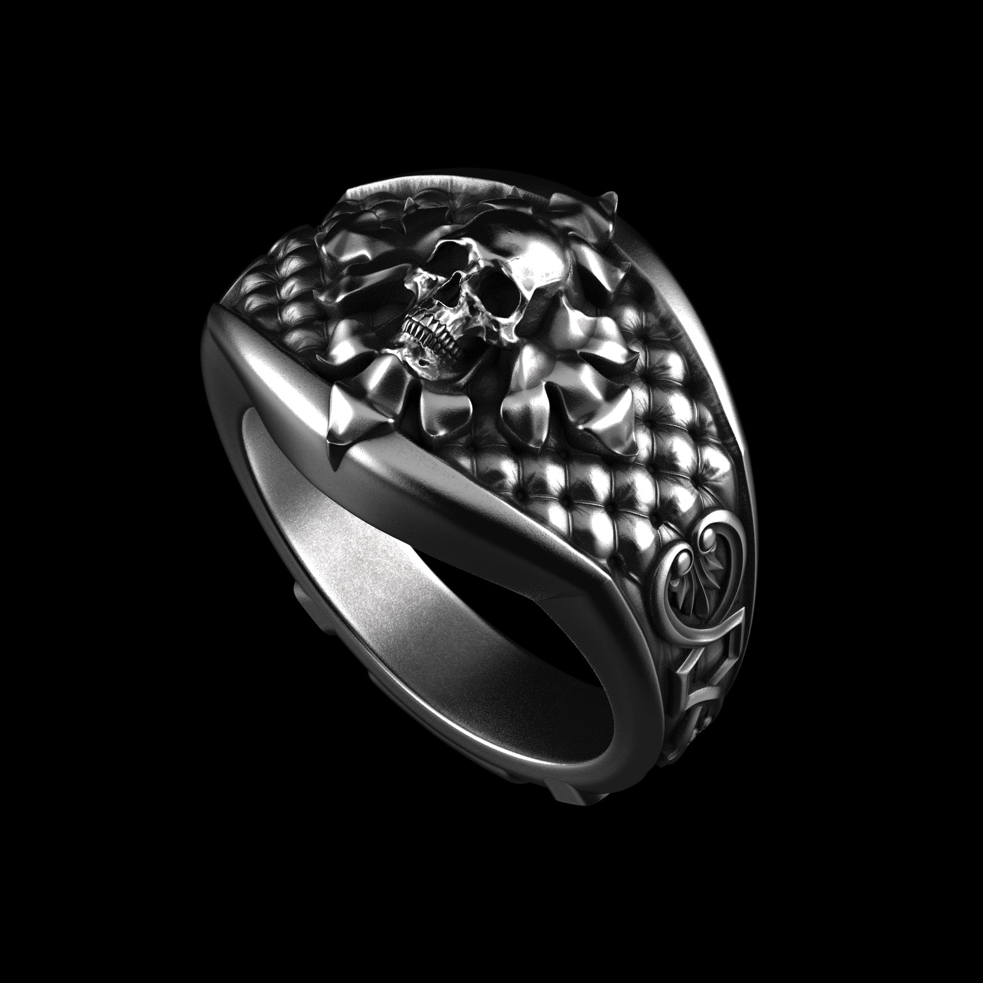 Skull Signet Ring Sterling Silver – Geoff Thomas Designs