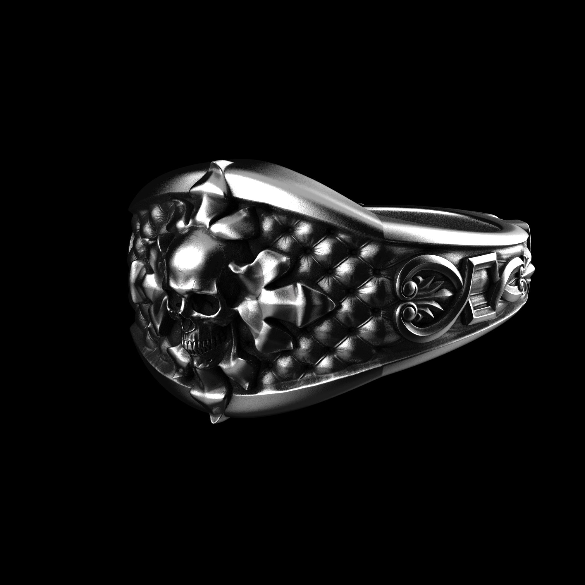 Skull Signet Ring Sterling Silver – Geoff Thomas Designs