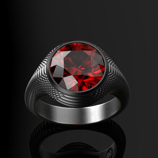 Serpentine Gem Signet Ring