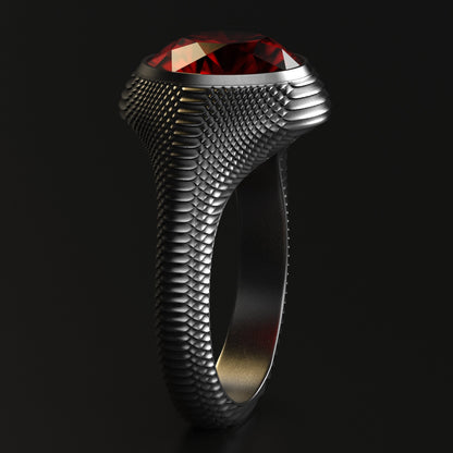 Serpentine Gem Signet Ring In Stock