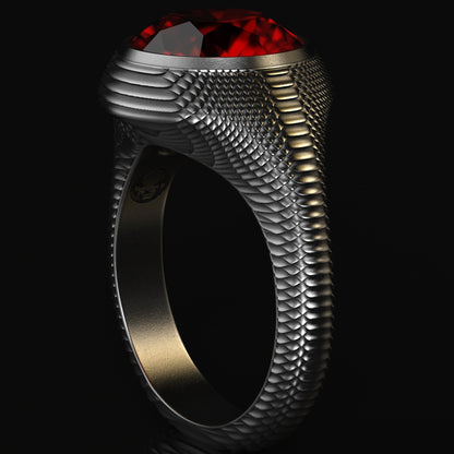 Serpentine Gem Signet Ring In Stock