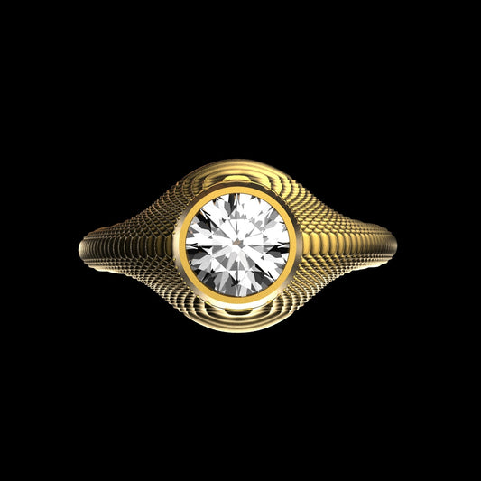 Serpentine Engagement Ring