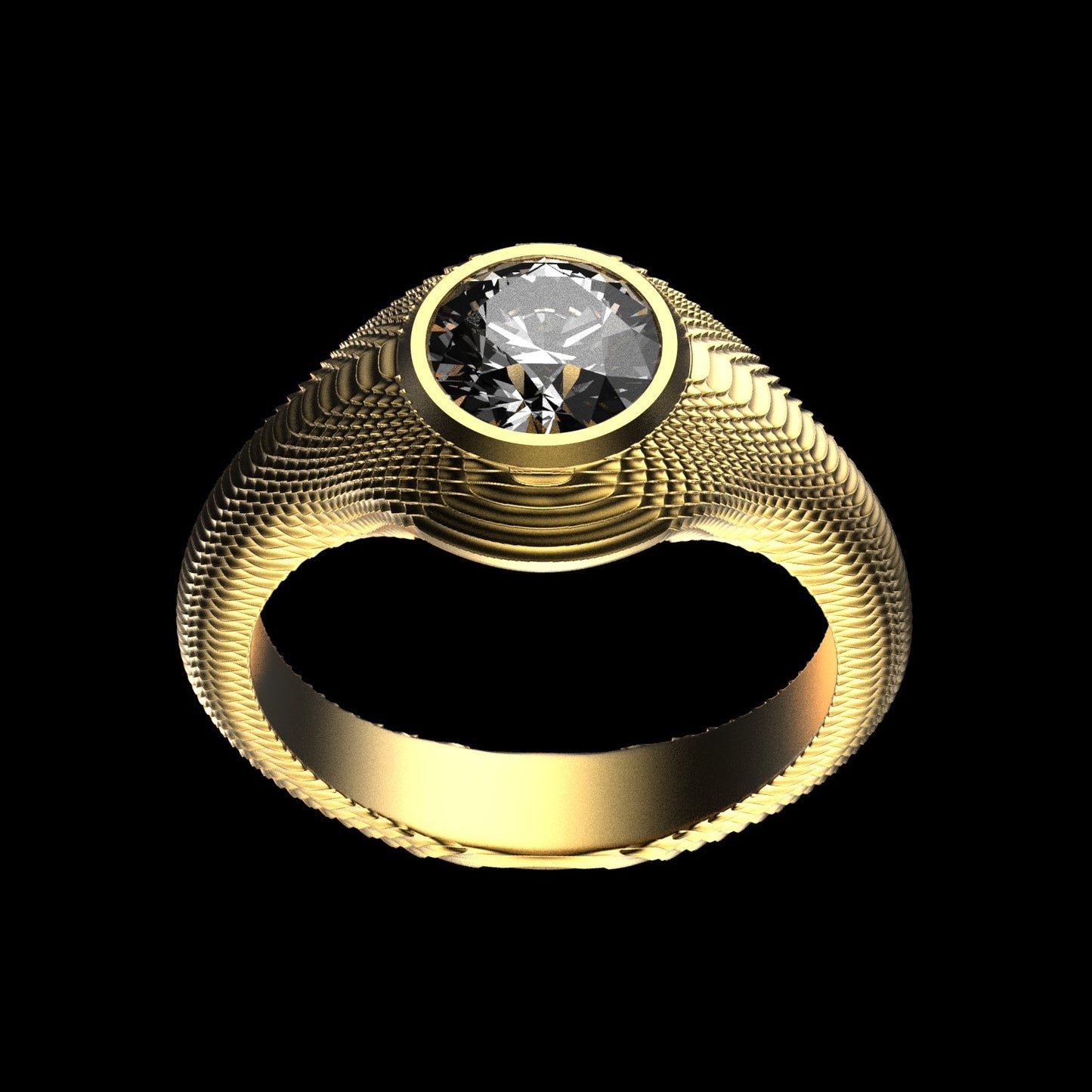 Serpentine Engagement Ring