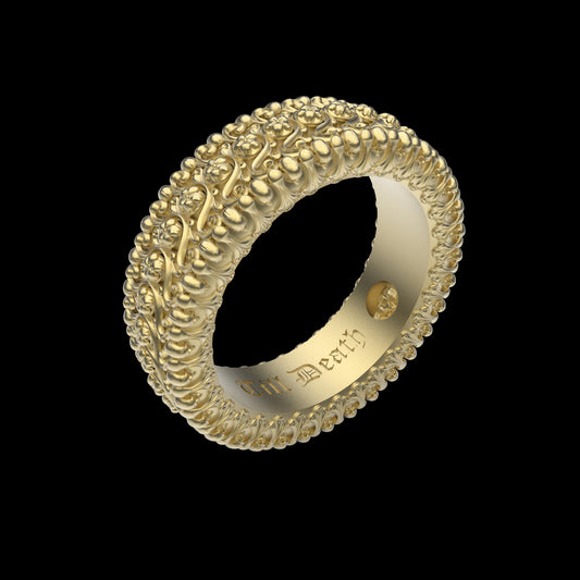 14k & 18k Solid Gold Till Death Band