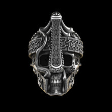 Load image into Gallery viewer, Nordic ViKing Skull Ring Sterling Silver