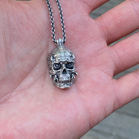 Mini Oni Pendant Sterling Silver