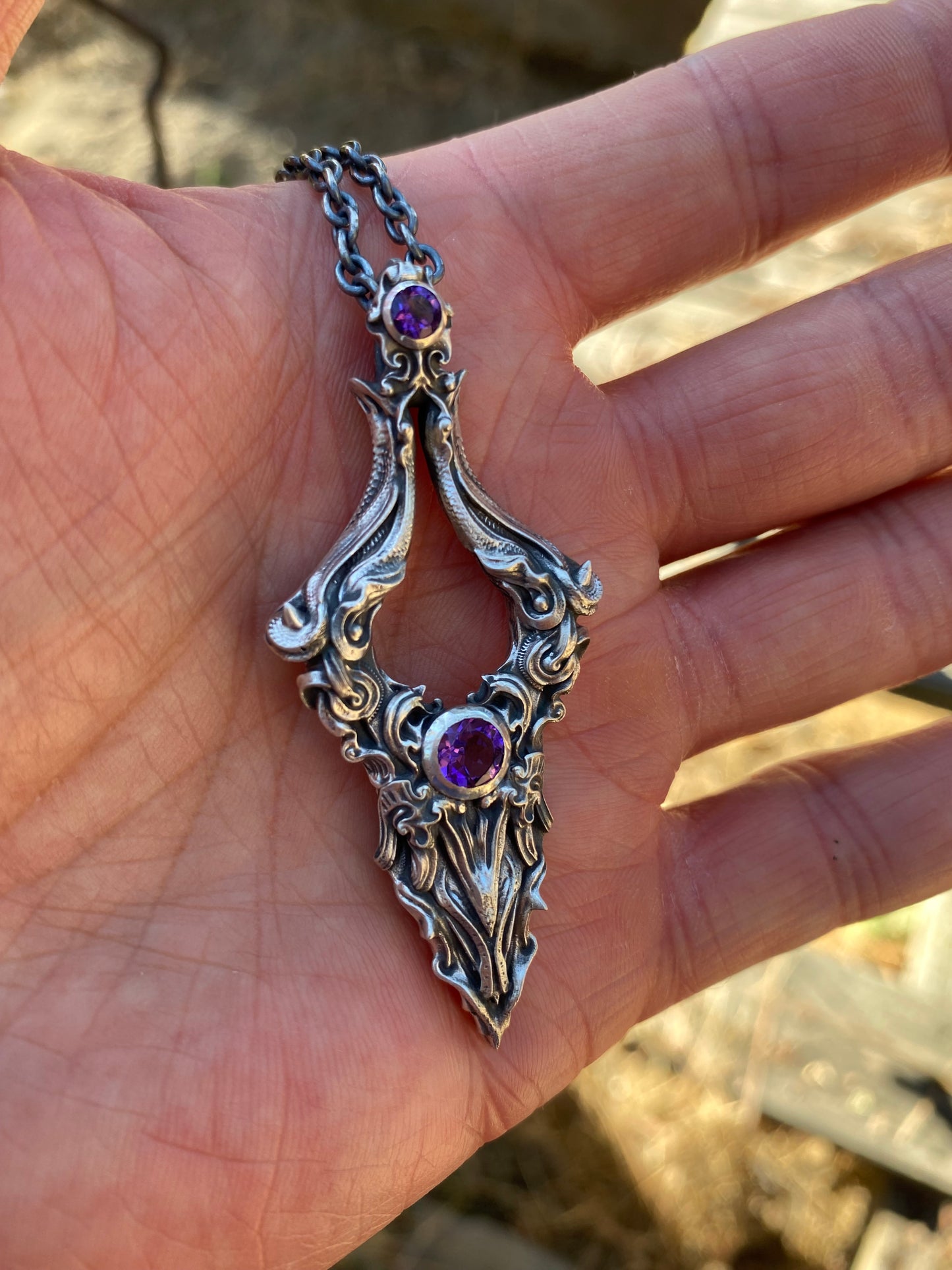 Gemstone Victory Pendant