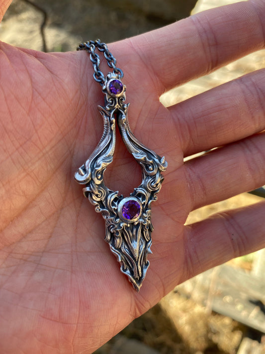 Amethyst Victory Pendant Sterling In Stock