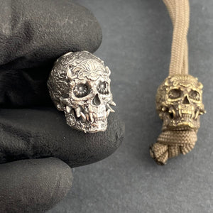 Lanyard Bead Oni Skull
